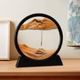 thumbnail image 3 of AMLESO Image de Sable Fluide Art Image Dynamique en Mouvement Décor Jaune Rond, 3 of 8