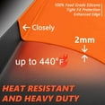 thumbnail image 5 of Heavy Duty Food Grade Silicone Griddle Cover, 22" Silicone Griddle Cover Mat for Blackstone Griddle, Silicone Grill Mats for Outdoor,Griddle Top Protective Cover for Black Stone Accessories（Orange), 5 of 9