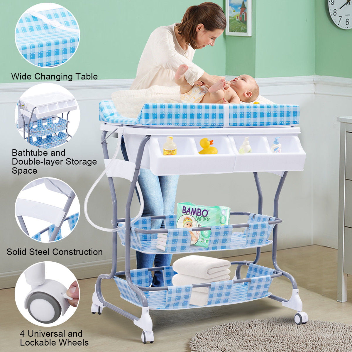 Baby bath and changer