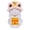 Yellow, variant on Yajisi Lion Dance Lucky Cat Car Dashboard Ornament Solar Powered Auto Nodding Figurine 3.7 inches / 9.5 cm Red