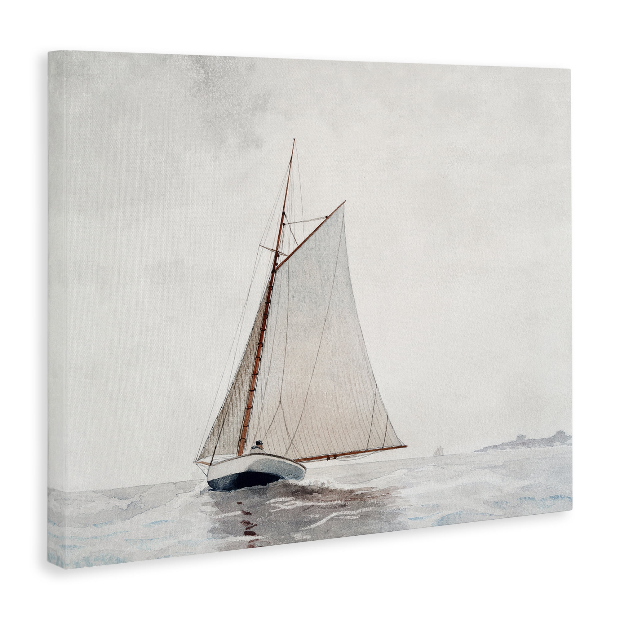 Stupell Industries Timeless Sea Vessel Transportation Painting Gallery Wrapped Canvas Art Print Wall Art, 48 x 36