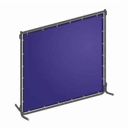 Manufacturer Varies Welding Screen 6 ft H 8 ft W Blue 22RN79