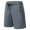 #Dark Gray, variant on DPTALR Men's Solid Color Sports Shorts Elastic Waist with Drawstring Zipper Pocket Casual Running Fitness Shorts,Gray,Big and Tall Men XXL