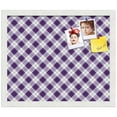thumbnail image 2 of PinPix 18x15 Custom Cork Bulletin Board Argyle Purple Poster Board Has a Fabric Style Canvas Finish, Framed in Argyle Purple, by ArtToFrames (PinPix-633), 2 of 6
