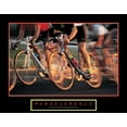 thumbnail image 2 of Unknown 24x20 Gold Ornate Wood Framed with Double Matting Museum Art Print Titled - Perseverance - Bike Race, 2 of 4