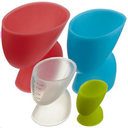 Casabella Silicone Measuring Cups, Set Of 4