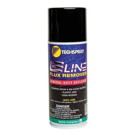 Techspray E-LINE Flux Remover,10 oz., Aerosol 1621-10S