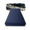 thumbnail image 5 of FoamRush 3-Inch Bunk (30" x 75") High Density Foam RV Mattress Replacement with Canvas Navy Cover, Medium Firm, Made in USA, Camper Trailer, Removable Water-Resistant Outdoor/Indoor Cover with Zipper, 5 of 7