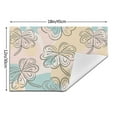 thumbnail image 3 of XMXT 1 Pcs Woven Placemats, Colorful Clover Print Stain Resistant Anti-Skid Placemat for Kitchen Table, 12 x 18 inches, 3 of 6