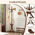 thumbnail image 5 of Gymax Coat Rack w/ Umbrella Holder 73'' Freestanding Coat Hanger Stand w/ 12 Hooks, 5 of 10