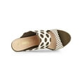 thumbnail image 4 of BLISSFUL STEP Women's Printed Stiletto Heels Slides Sandals, 4 of 7