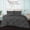 Dark Gray, variant on 100% Egyptian Cotton 3Pcs Diamond Ruffle Duvet Set Solid (Hot Pink, King/California King)