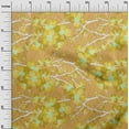 thumbnail image 3 of oneOone Cotton Poplin Gamboge Yellow Fabric Asian Chinese Floral Fabric For Sewing Printed Craft Fabric By The Yard 56 Inch Wide, 3 of 4