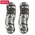 thumbnail image 1 of WHAMVOX 50 Pcs Pièces de Tambour en Acier Inoxydable pour Tambourins Portatifs avec Performance Durable, 1 of 8