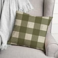 thumbnail image 3 of Creative Products Green Buffalo Check 18 x 18 Spun Poly Pillow, 3 of 3