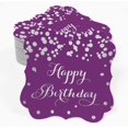 thumbnail image 2 of Inkdotpot Pack Of 100 Real Silver Foil Bracket Shape Paper Tags Happy Birthday Favor Hang Tags, 2 of 6