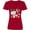 Red, variant on Inktastic Astronaut Valentine Outer Space Hearts Women's V-Neck T-Shirt