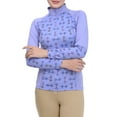 thumbnail image 2 of Equine Couture Ladies Snaffle Bits Sport Shirt- Blue- 3X, 2 of 7