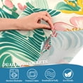 thumbnail image 5 of Yayeee Kitchen Curtains Tier Set of 2 Light Filtering 57"x24" Over Sink Window Panels, Floral Wave, 5 of 7