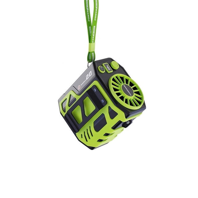 Portable Rechargeable Waist Fan With 6000mAh Battery Wearable Personal Fan For Outdoor Work Hiking And Daily Use