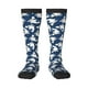thumbnail image 1 of Fotbe Shark Calcetas Divertidas Estampadas para Hombre y Mujer, Calcetas de Algodón hasta la Rodilla para Caminar, Correr, Enfermería y Embarazo, 1 of 6