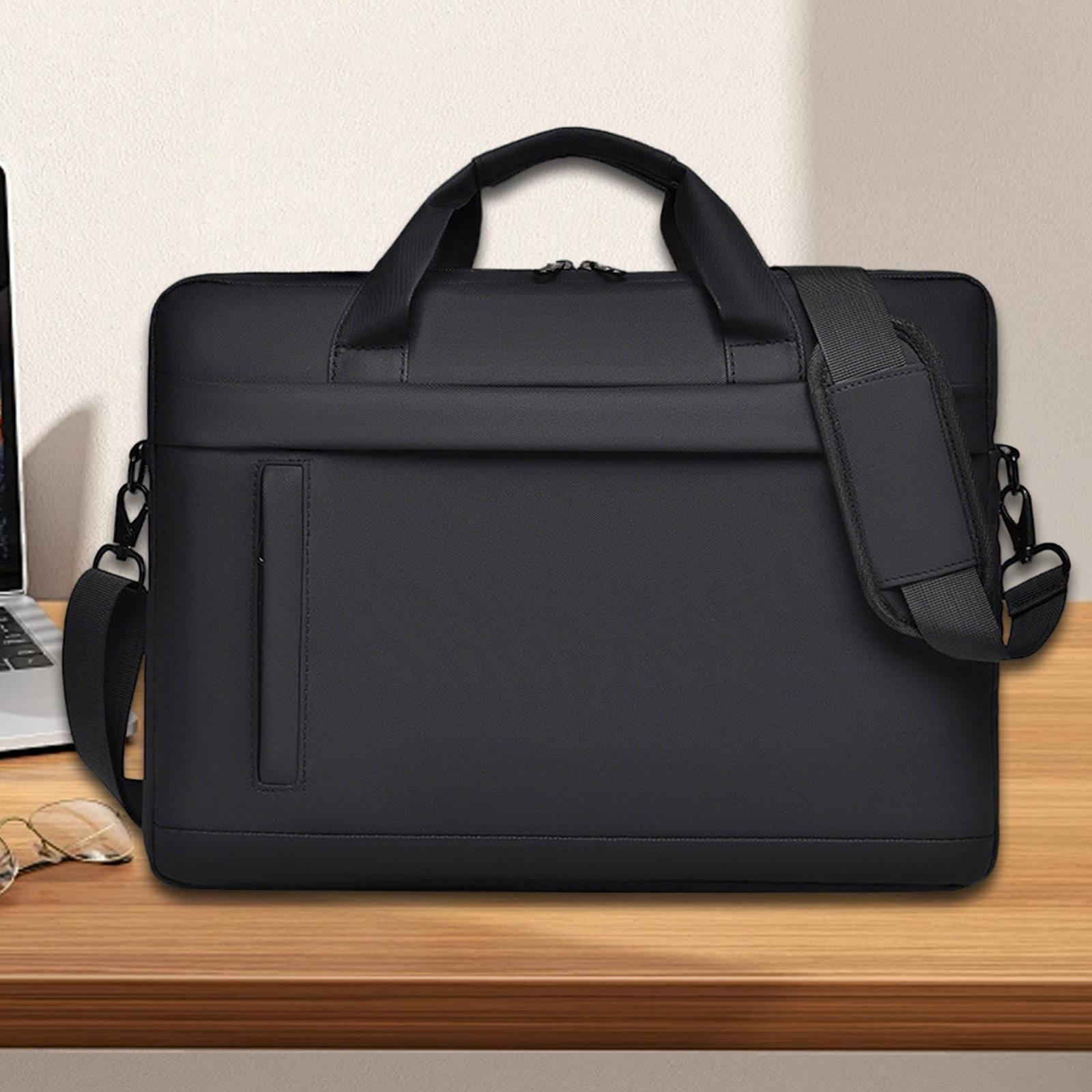 Laptop Briefcase Computer Shoulder Bag Water Resistant Oxford Cloth for Business Travel Office Work for Men Women