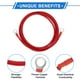 thumbnail image 4 of 1 Pc Cable Inversor de Batería 10 AWG Gauge 8FT 3/8" Lug Cable de Batería Universal para Automóvil Vehículo Barco RV Solar Cobre Estañado Rojo, 4 of 7