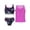 Dark Night Black, variant on iEFiEL 3Pcs Girls Swimming Suit Cropped Vest Tops and Briefs Set Teens Tweens Beach Bikini Swimwear Bathing Suit,Sizes 4-16 Green 4
