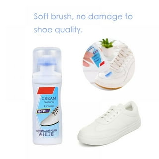 lulshou Cleaning Supplies,White Shoe Cleaner, 100ml With Soft Brush Head,  Shoe Cleaner Kit For White Shoes, Leather Shoes,Sneakers 