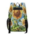 thumbnail image 3 of Iauyy Clear Backpack Heavy Duty PVC Transparent Backpack for College Workplace, Sunny Blooms, 3 of 8