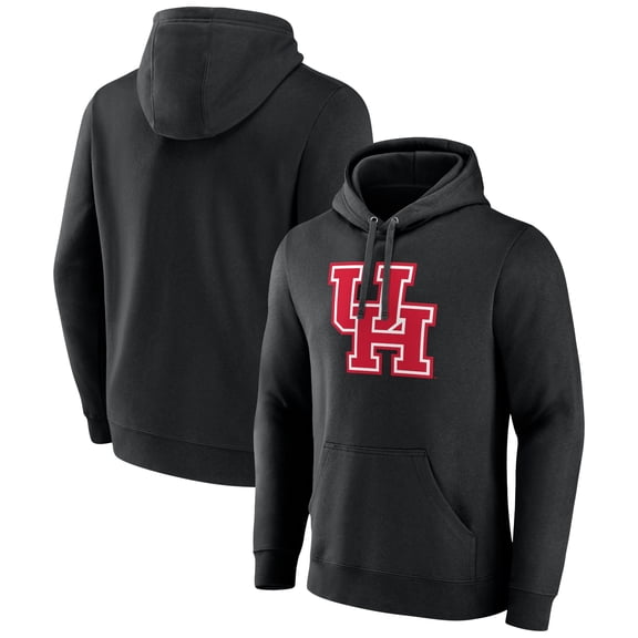 Men's Black Houston Cougars Logo Pullover Hoodie