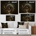 thumbnail image 4 of Designart A Black And Gold Expression II Canvas Wall Art, 4 of 5