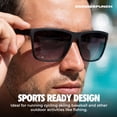 thumbnail image 4 of Grinderpunch Polarized Square Sunglasses for Men Black Designer Polarized Sunglasses Trendy Shades Sunglasses For Men UV 402, 4 of 9