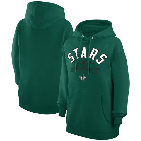 Men's Starter  Green Dallas Stars Puck Pullover Hoodie