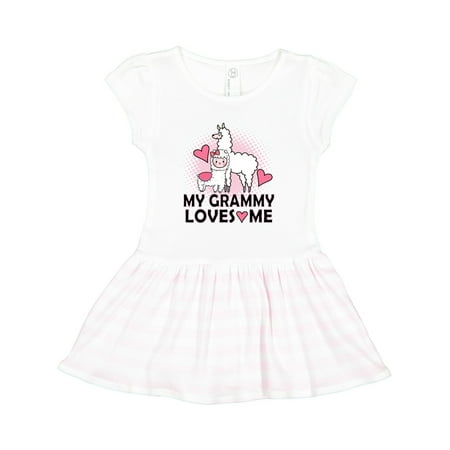 

Inktastic Grammy Loves Me Llama Gift Toddler Girl Dress