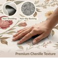 thumbnail image 6 of ODIKA 3'x5' Warm Floral Tones Vintage Garden Washable Throw Rug Elegant Botanical Pattern with Classic Charm for Entryway, Kitchen, Mudroom, Stain Resistant, Low Profile, Non-Slip, 6 of 7
