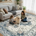 thumbnail image 3 of Uermei 10'x14' Large Area Rug: Soft Non-Slip Washable Indoor Carpet for Living Room Bedroom Dining Room Office - Blue, 3 of 11