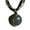 Black, variant on Bohemian Women Rhinestone Inlaid Peacock Round Faux Opal Pendant Necklace Gift