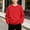Red, variant on DJDLJWCJ Boys Long Sleeve Sweatshirt Solid Color Crewneck Pullover Boys Stretch Soft Lightweight Sweatshirts Orange Size 3T