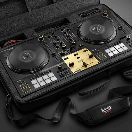 Hercules DJControl Inpulse T7 Premium Edition 2-Deck Motorized DJ Controller with Headphones and Bag Package