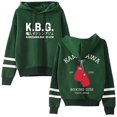 thumbnail image 1 of Hajime No Ippo KBG Hoodies Kamogawa Boxing Gym Merch Pocketless Parallel Bars Sleeve Streetwear,green,L, 1 of 5