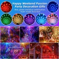 thumbnail image 5 of Party Light with Remote Control Disco Ball Strobe Light 7 Modes Stage Light Family Room Birthday Christmas New Year Decoration (Light), 5 of 7