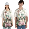 thumbnail image 4 of Easter Egg Pug Bunny Ear Welcome Spring Truck All Over Print 3D Baseball Shirt Dog Lover Gifts Softball Sport - 12002, 4 of 6