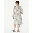 thumbnail image 2 of Joyspun Women's Plush Sleep Robe, Size S to 3X, 2 of 6