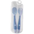 thumbnail image 1 of Coofit Kids Spoon Fork Set: Bendable Toddler Self Feeding Utensil Children Tableware, 1 of 10