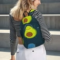thumbnail image 7 of Balery Avocado in Space Vintage Canvas Backpack for Men and Women - Large Capacity, Durable Travel Laptop Bag for School, Work, Hiking, and Outdoor Activities, 7 of 7