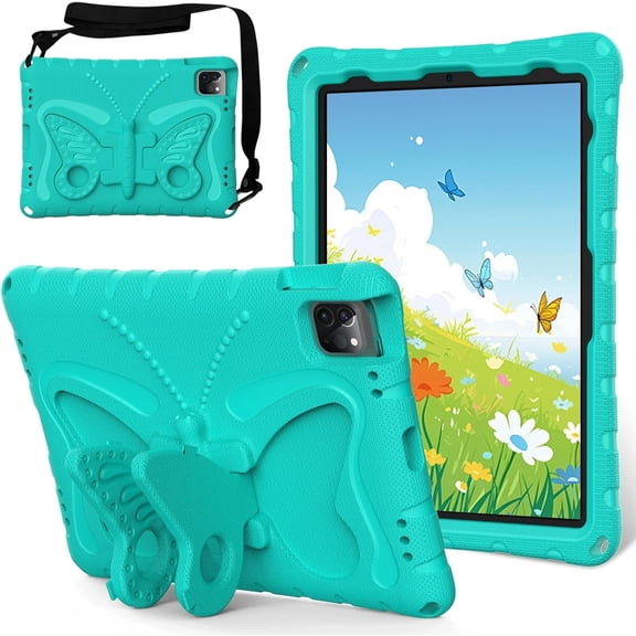 HCTian Kids Case Compatible with iPad 10th Generation 10.9 Inch 2022,Lightweight Shockproof Case EVA Foam Cover with Shoulder Strap & Stand for Boys Girls Protective Cover