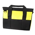 thumbnail image 4 of Bolso de hombro para herramientas de tela Oxford, organizador de herramientas, cremallera suave, forro impermeable versátil para hombres, amarillo y, 4 of 8