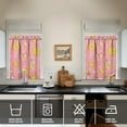 thumbnail image 4 of Kitchen Curtains 36 Inch Short - 3 Panel Set Pineapple Print, Rod Pocket Window Curtains 100% Polyester, Tropical Fruit Valance for Farmhouse, Cafe, Living Room, Bedroom, Easy Wash, 4 of 6