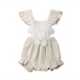 thumbnail image 1 of Newborn Baby Cute Jumpsuit Infant Girl Lace Ruffle Romper Bodysuit Clothes, 1 of 9